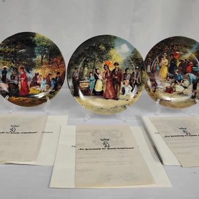 Berlin Design 8" Collectors Plates Set Of 3