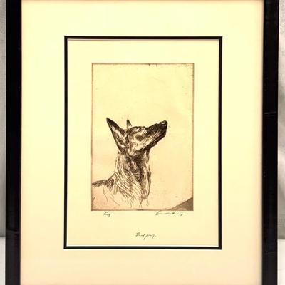 Original Etching "King" by David Jones
