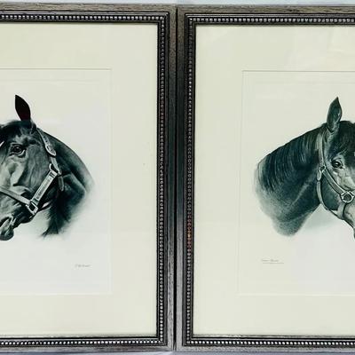C.W. Ernst Kentucky Derby Winner Portrait Prints / Northern Dancer (1964) & Proud Clarion (1967)