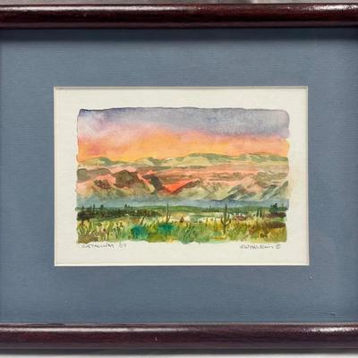 Original Watercolor: "Catalina's" by G.W. Hawkins 
