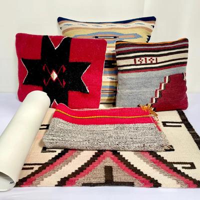 Native American Hand Woven Rugs And Kilim Pillows 
