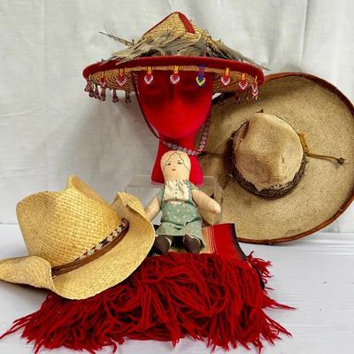 Huichol Shamans Hat, Vintage Pigalle Sombrero, Kilim Runner + More! 