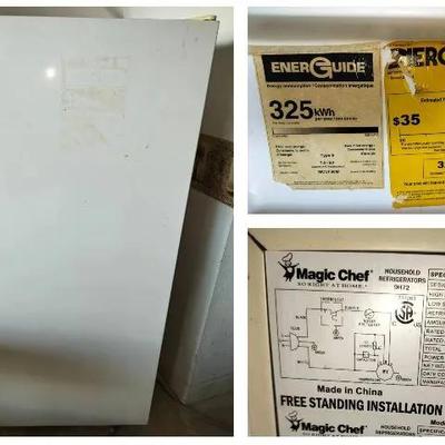 Magic Chef Working Refrigerator Model MCUF88W