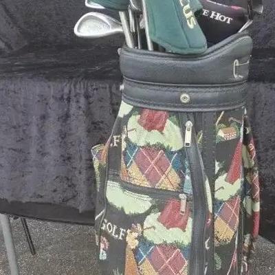 Full Set Of Callaway Big Bertha Steel Head Clubs W/ Golf Bag