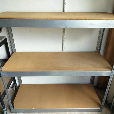 48" Three Tier Adjustable Metal Shelving #1