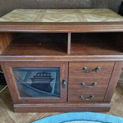 Wooden Vintage TV Stand / Entertainment Cabinet