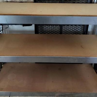 36" Three Tier Adjustable Metal Shelving