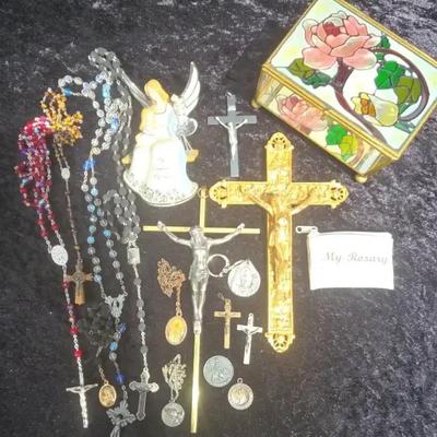Crucifix & Rosary Collection 18 Pieces