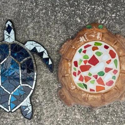 Stone And Resin Outdoor Turtles