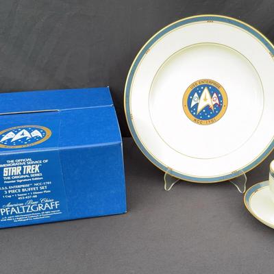 The Official Commemorative Service Of Star Trek The Original Series 3 Piece Buffet Set