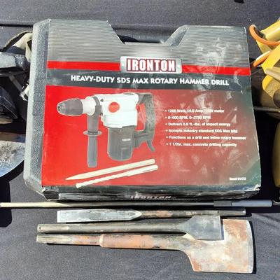 Iron Ton Heavy Duty Hammer Drill, Sears Sander, & Black And Decker Saws