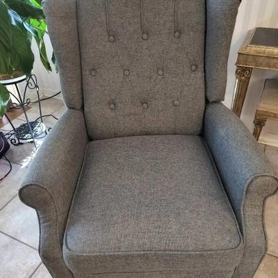 Gray Wingback Electric Reclining Massage Chair #2