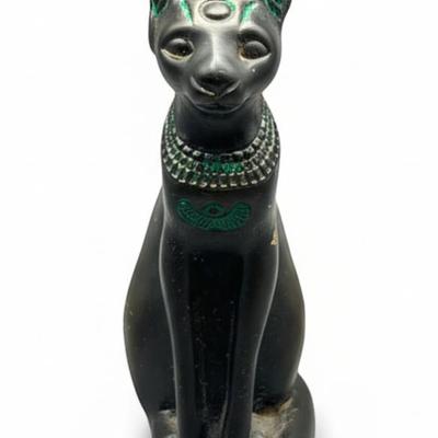 Sale Photo Thumbnail #66: Franklin Mint 1986 Egyptian Cat (Bastet) Figurine