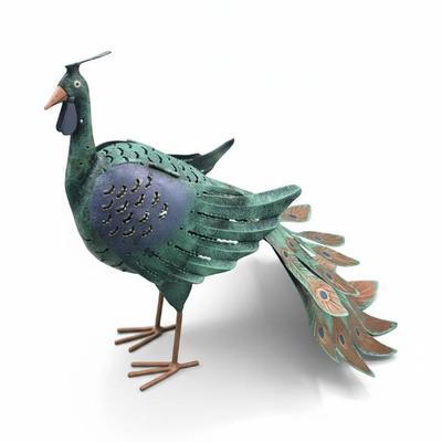 Sale Photo Thumbnail #115: Decorative Metal Peacock Tea Light Candle Holder