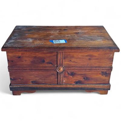Sale Photo Thumbnail #30: Pine Storage Chest w/ Decorative Molding