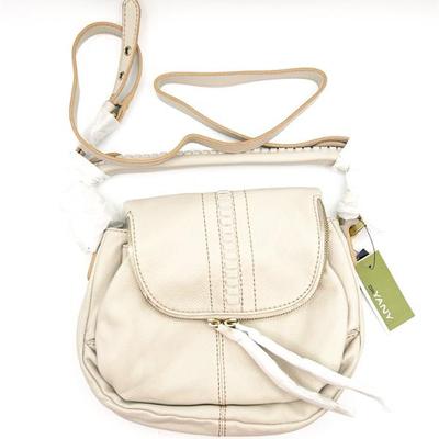 Sale Photo Thumbnail #23: Dr Yany Cream Leather Crossbody Bag