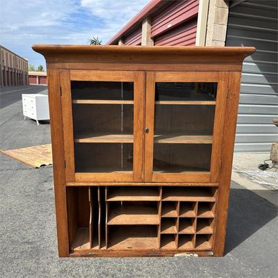Sale Photo Thumbnail #38: Antique Hutch/Secretary's Cabinet