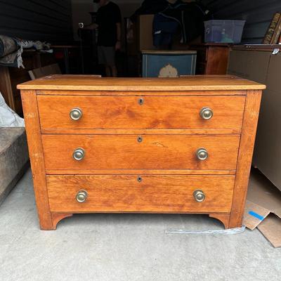 Sale Photo Thumbnail #192: Antique 19th C. Pine Chest of Drawers