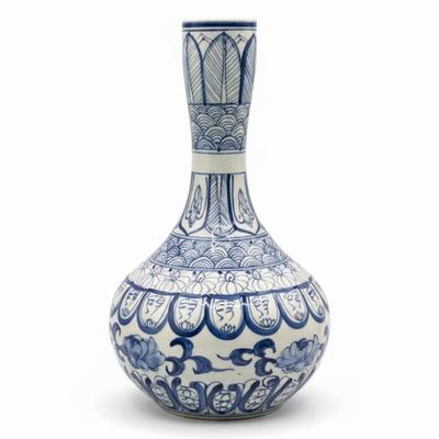 Sale Photo Thumbnail #92: Pier 1 Imports Antique Style Blue & White Porcelain Vase