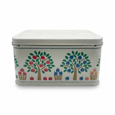 Sale Photo Thumbnail #112: Vintage 'Country Kitchen' Style Metal Bread Box / Tin