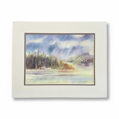 Sale Photo Thumbnail #143: Original Watercolor Landscape by Maureen Gass-Brown