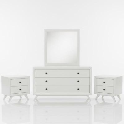 Modway 'Tracy' 4-Piece MCM Style Bedroom Set