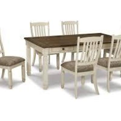 Ashley Furniture ~ Bolanburg Dining Table and 6 Chairs  $750.00