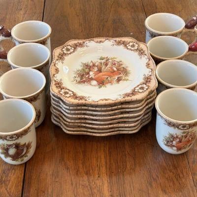 Cracker Barrel Easter Dishes - 16 Pieces