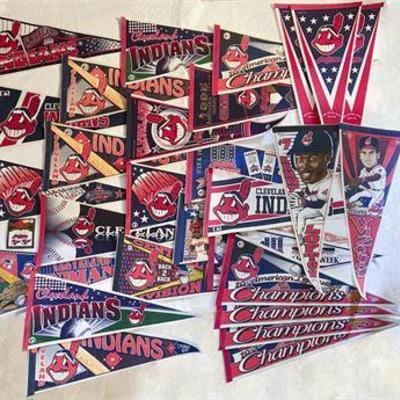 Cleveland Indians World Series & League Champions Pennant Collection .jpg