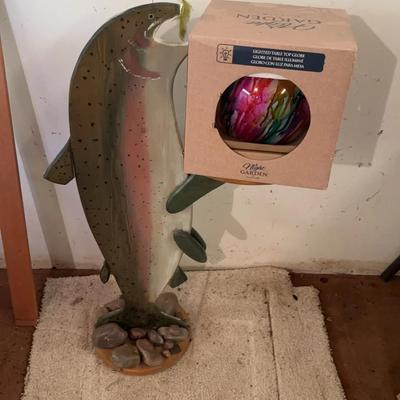 Handmade Fish Table & Light Up Globe