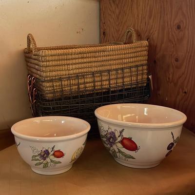 Cordon Bleu Bowl Set Threshold Crates and Basket