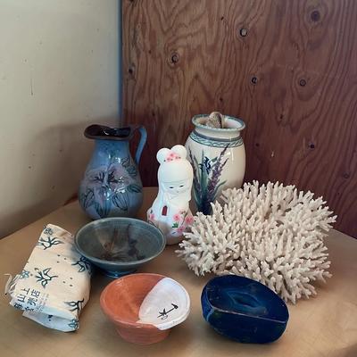 Ceramic Decor Pitcher Dyed Agate Porcelain Doll 