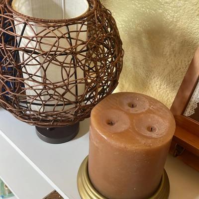 Home Decor with Clock Mirror & Light 