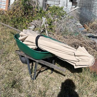 Wheel Barrel & Umbrella