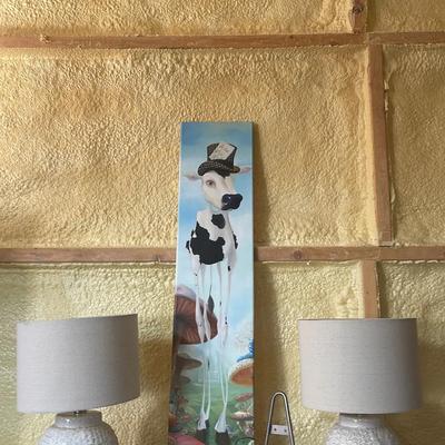 Lamps Painting and Book Holder 