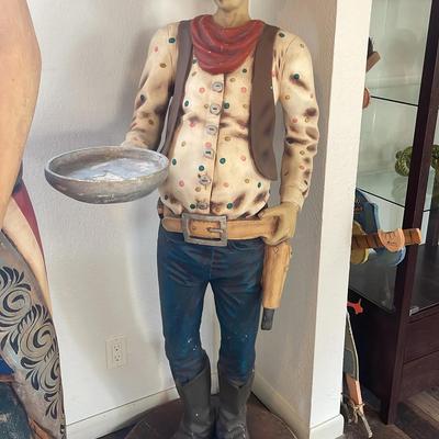 Cowboy Butler Statue 