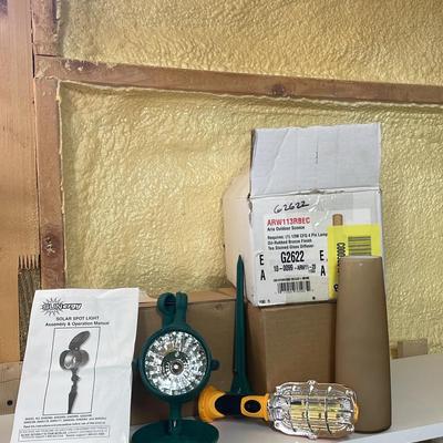 Lot of 3 Solar Spot Lights Handy Brite and Aria Outdoor Sconce
