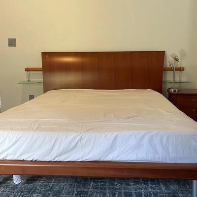 Queen Bedframe, Mattress & Nightstand 