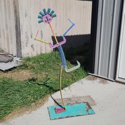 Dancing Girl Yard Art