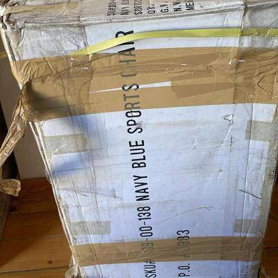 2 NIB Navy Blue Sports Chairs 