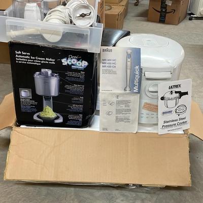 Kitchen Appliances Ice Cream Maker Fryer and Brand New Stainless Steel Pressure Cooker 