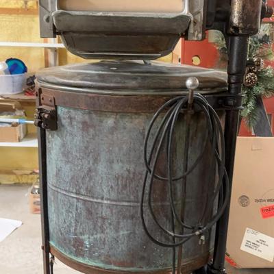 Vintage Copper Easy Brand Washing Machine Circa 1912-1932