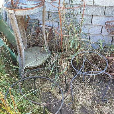 Assortment Of Metal Plant Stands 