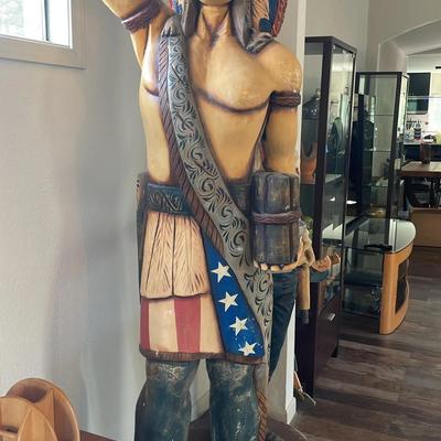 Cigar Store Indian Statue 
