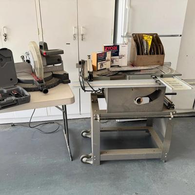 Ryobi BT3000 10” Precision Table Saw System & Skilsaw 12” Compound Miter Saw