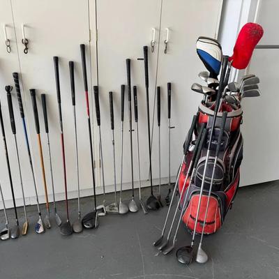 Golf Club Lot with TaylorMade SLDR Driver, Callaway Big Stick, Rawlings, Wilson & More