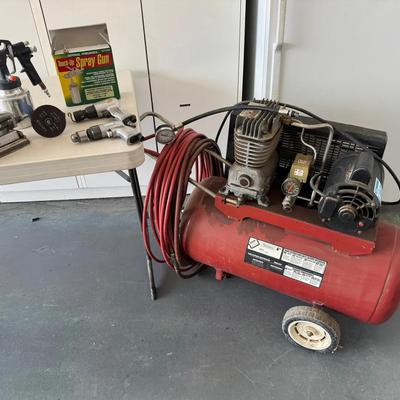Sears 4HP Air Compressor 919.177540 | Central Pneumatic Sandblaster, Spray Guns & Air Tools