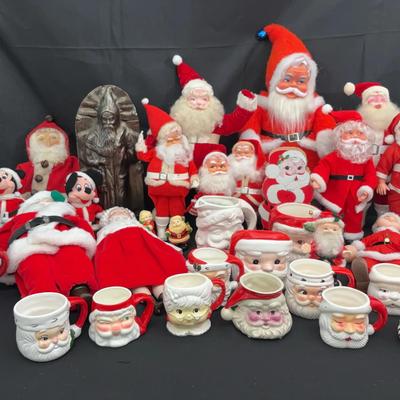 Vintage Santa Claus Collection | Figurines, Dolls, Santa Mugs & Holiday Decor