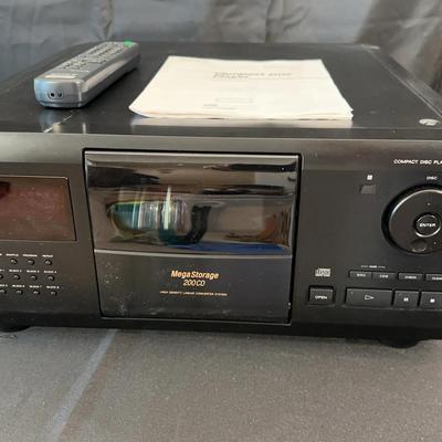 Sony CD Player CDP-CX200 | Mega Storage 200CD with Remote & Manual