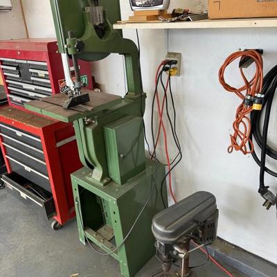 King Feng Fu 14" Vertical Band Saw – 1983 Taiwan Made | Heavy Duty Woodworking & Metal Shop Tool